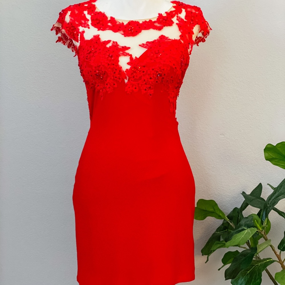 Dave & Johnny Red Dress